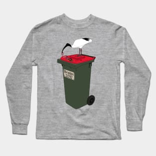 Brisbin Bin Chicken Mascot Long Sleeve T-Shirt